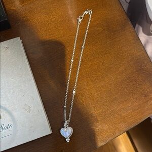 Judith Ripka Silver Heart Pendant Necklace